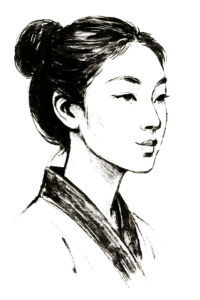 retrato de una mujer china